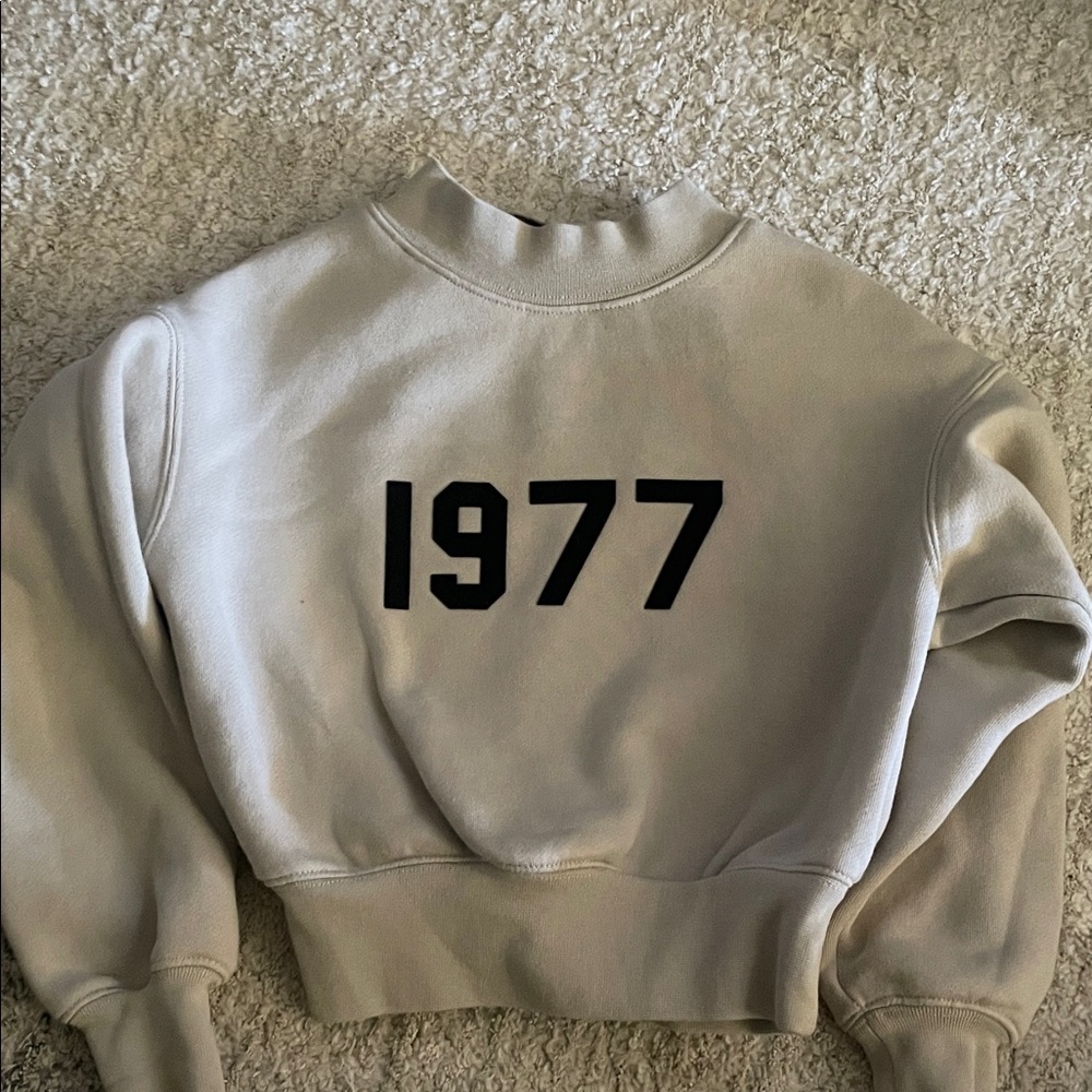 Kids Essentials Cream Sweatshirt